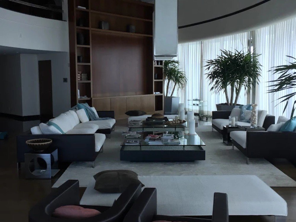 Modern Living Space With Custom Built-in Woodwork